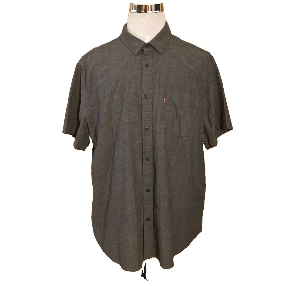 Levi’s Short Sleeve Classic Shirt Men’s Size 3XL Gray